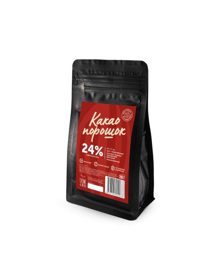 Какао порошок Bensdorp 22-24% красный (0,2 кг)