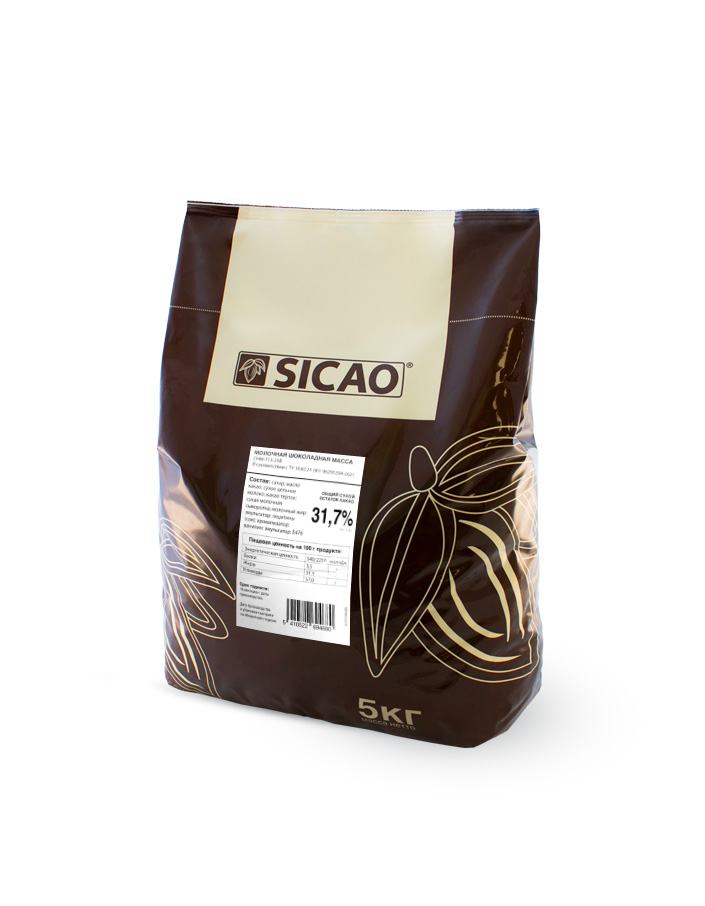 Шоколад молочный Sicao Select 31,7% (5 кг)