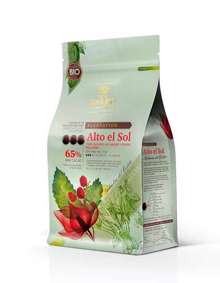 Шоколад темный Alto El Sol 65% Cacao Barry (1 кг)