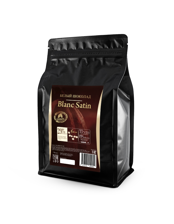 Шоколад белый Blanc Satin 29% Cacao Barry (1 кг)