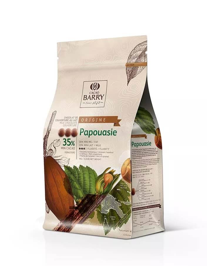 Шоколад молочный Papouasie 35% Cacao Barry (1 кг)