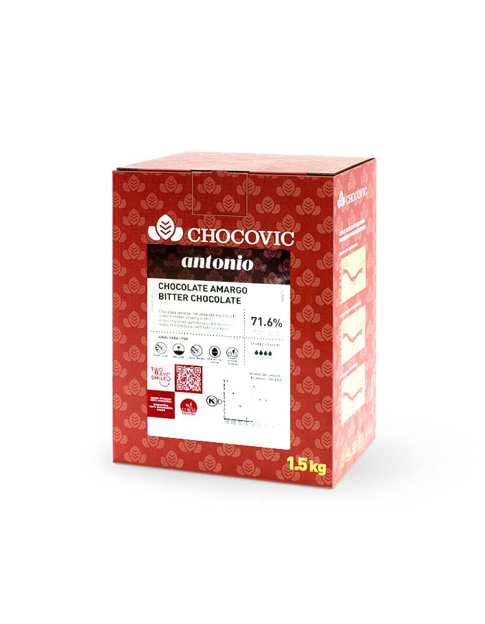 Шоколад горький Chocovic Antonio 71,6% (1,5 кг)
