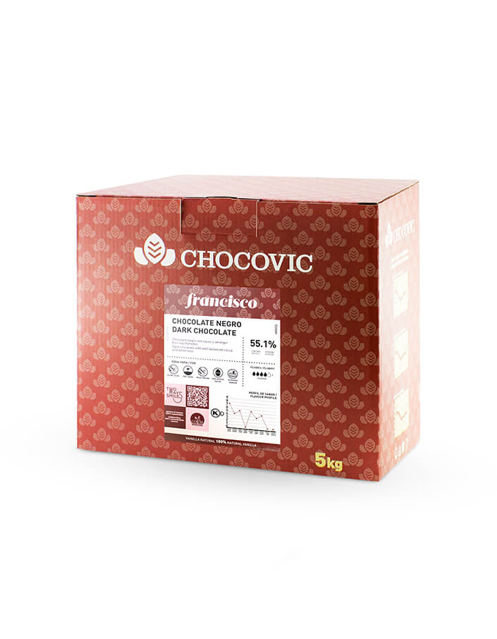 Шоколад темный Chocovic Francisco 55,1% (5 кг)