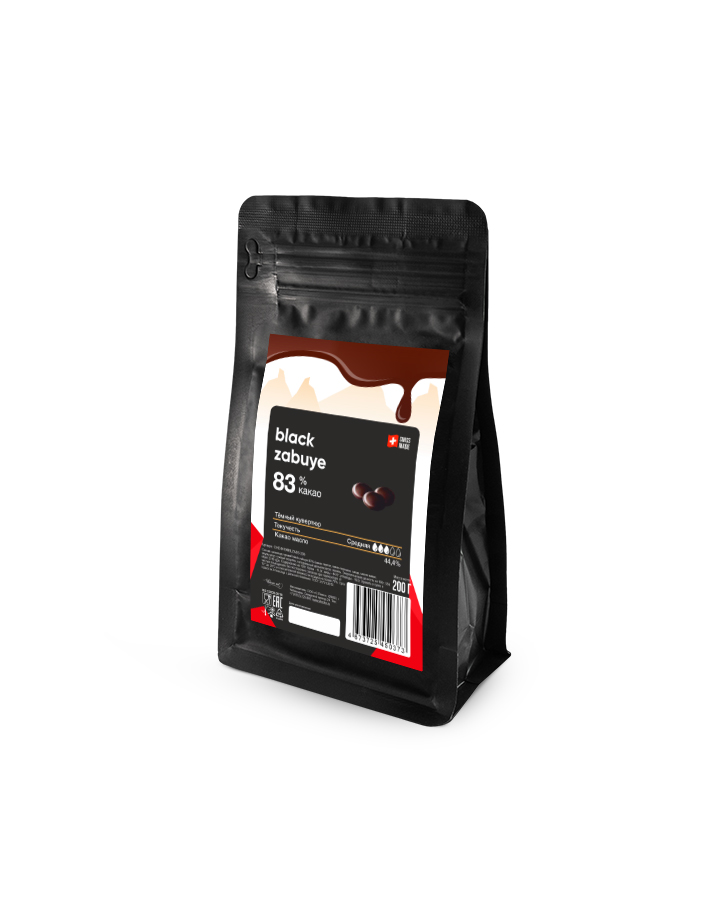 Шоколад горький Carma Black Zabuye 83% (0,2 кг)