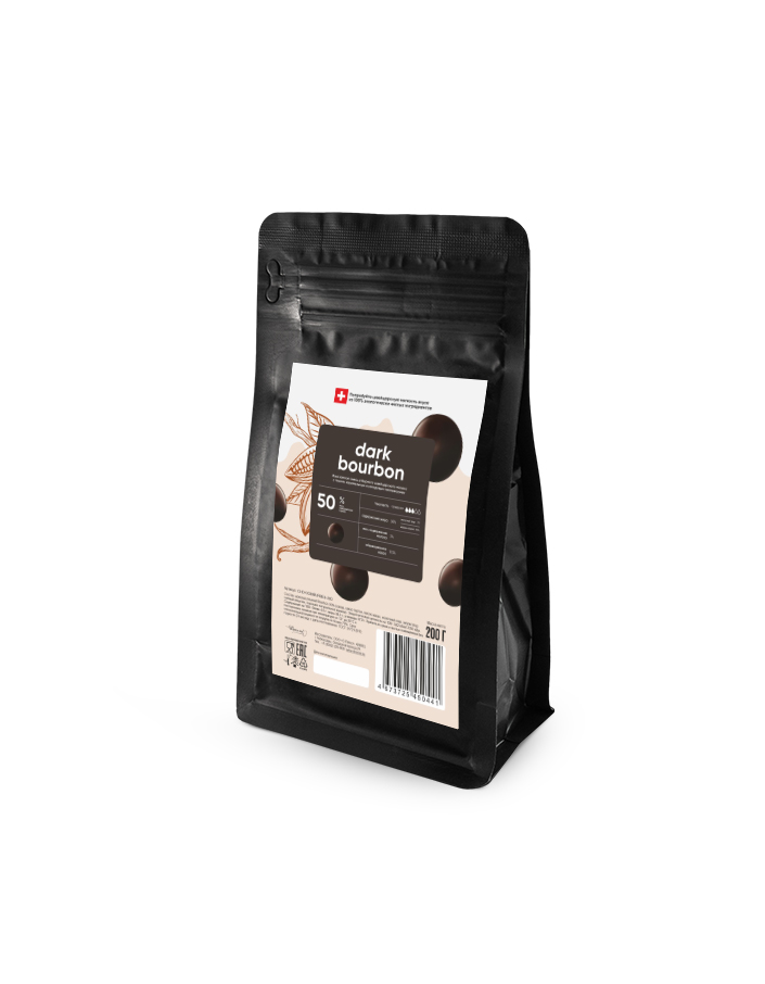 Шоколад темный Carma Bourbon 50% (0,2 кг)
