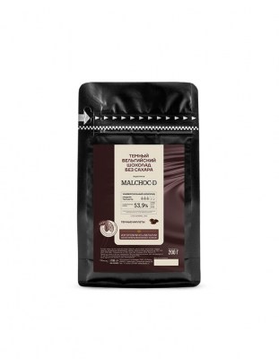 Шоколад без сахара темный Callebaut 53,9% (0,2 кг)