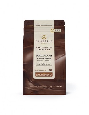 Шоколад без сахара Callebaut молочный 33,9% (1 кг)