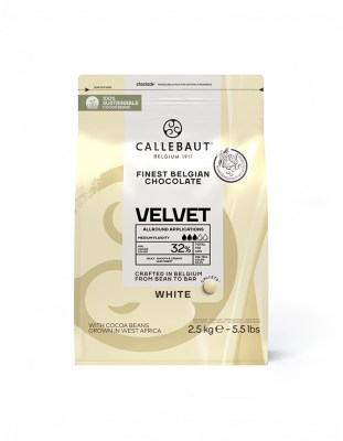Шоколад белый Callebaut Velvet (2,5 кг)