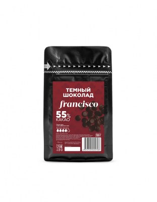 Шоколад темный Chocovic Francisco 55,1% (0,2 кг)