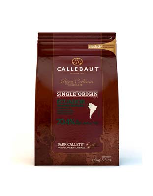 Шоколад темный Callebaut Ecuador 70% (2,5 кг)