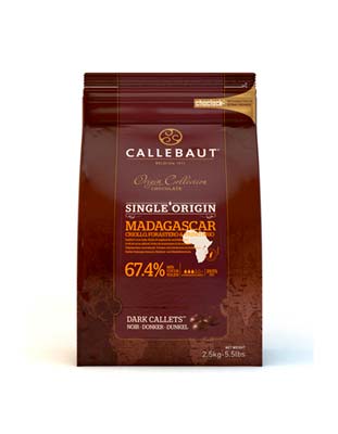Шоколад темный Callebaut Madagascar 67%  (2,5 кг)