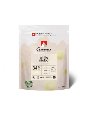 Шоколад белый Carma Niobo 34% (1,5 кг)